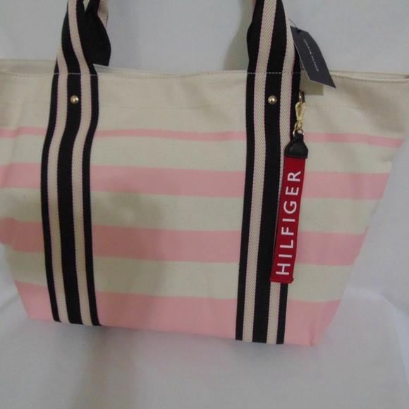 Tommy Hilfiger Classic Painted Stripe ExLarge Tote - Picture 3 of 8